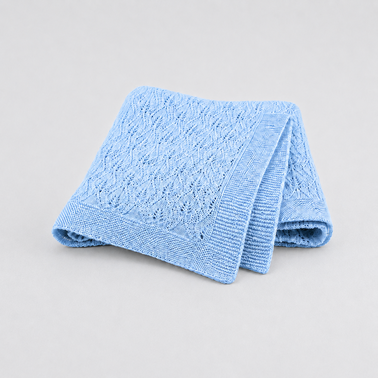 Couverture bébé en coton tricoté