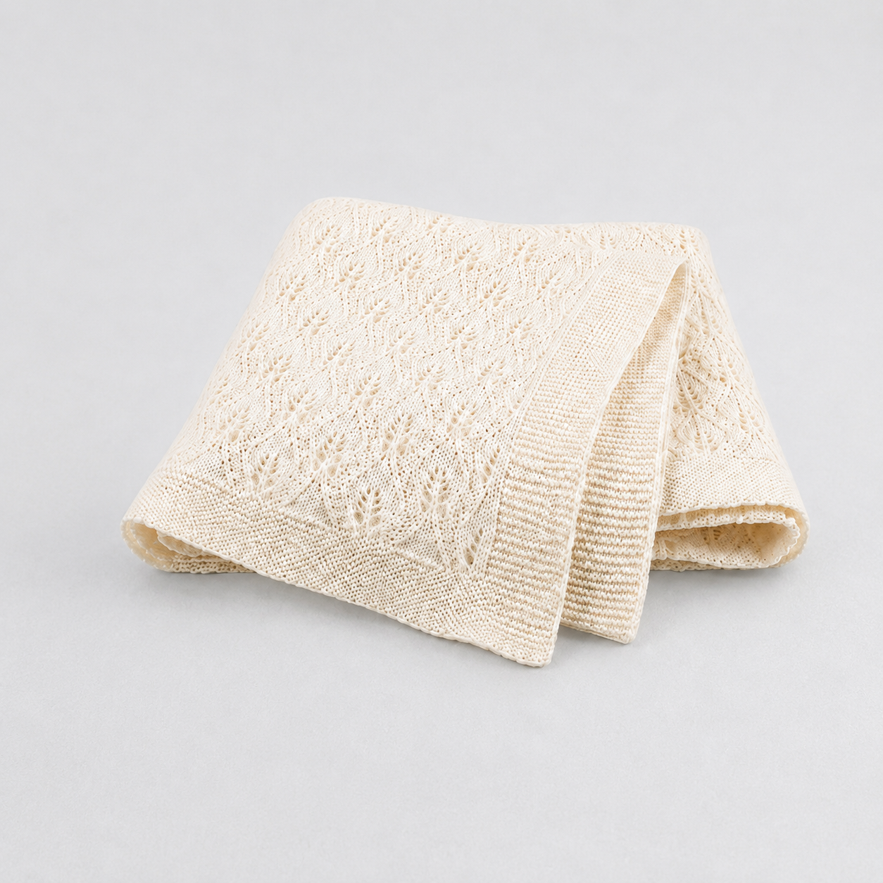 Couverture bébé en coton tricoté