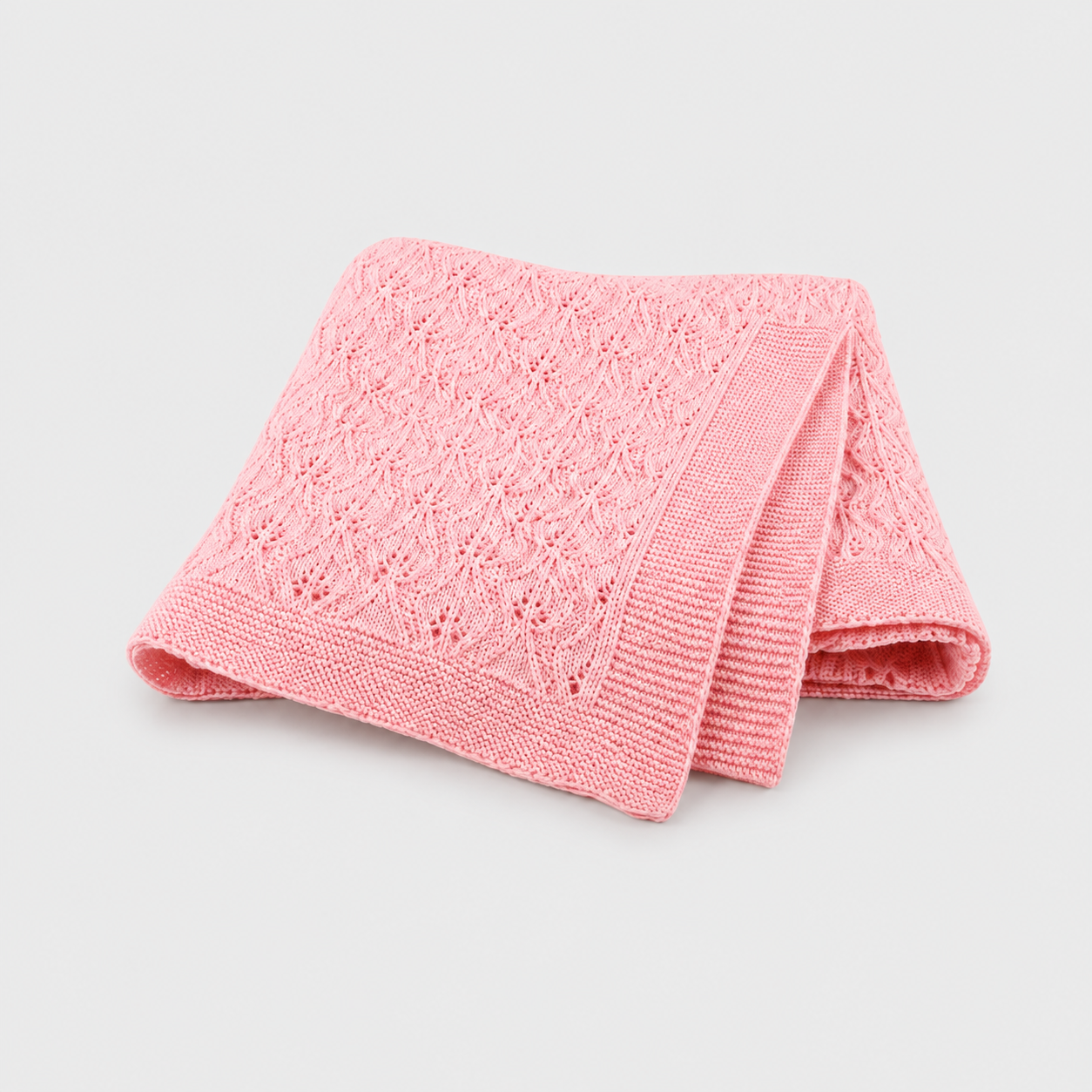 Couverture bébé en coton tricoté