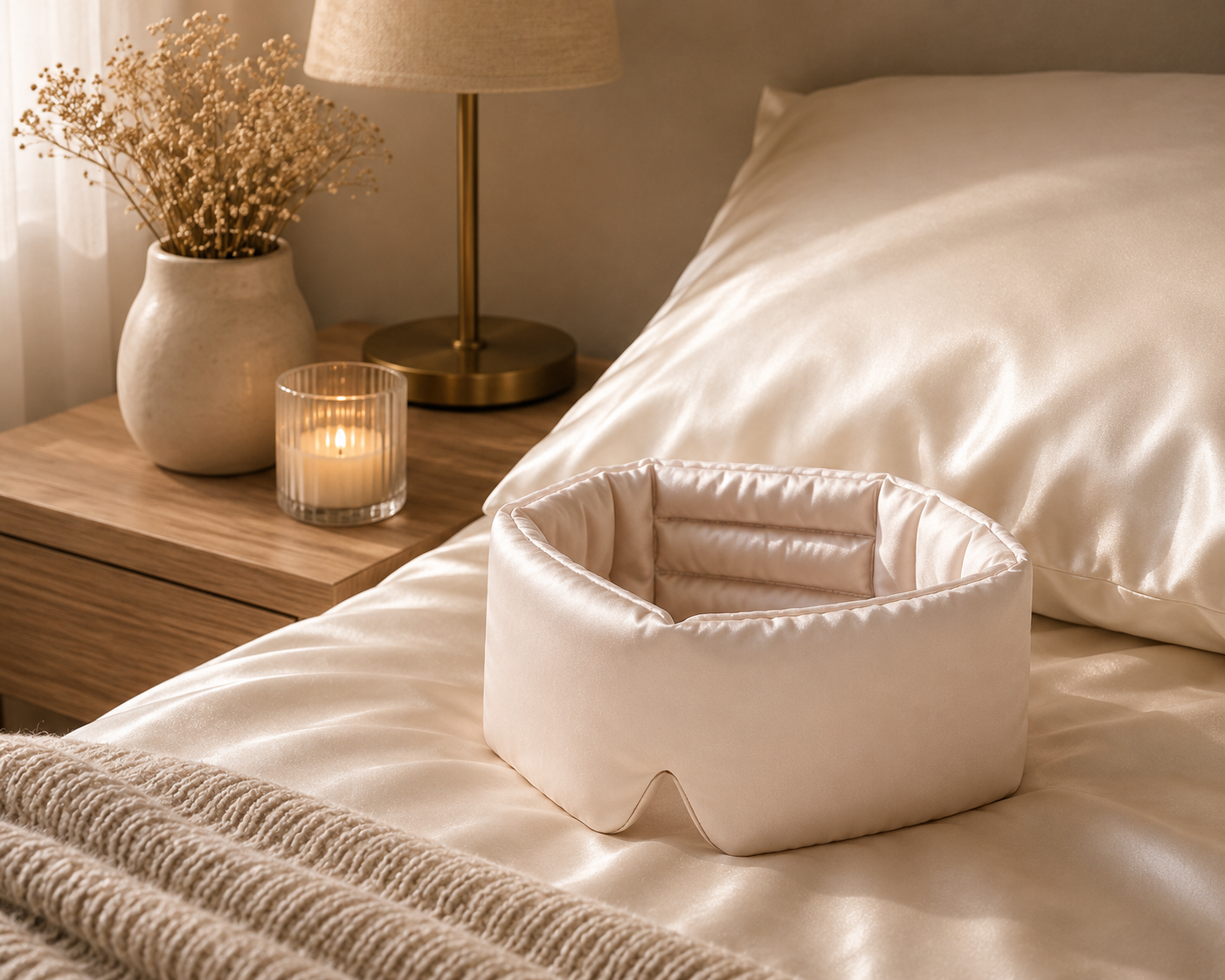 Masque de sommeil en soie de mûrier 100%