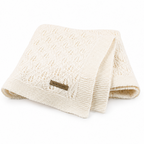 Couverture bébé en coton tricoté