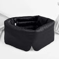 Masque de sommeil en soie noire avec bande ajustable