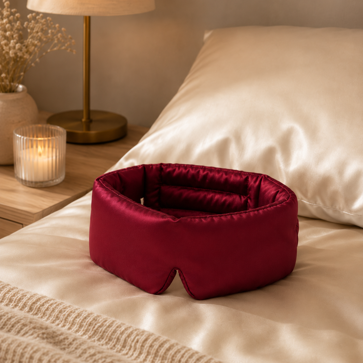 Masque de sommeil en soie de mûrier